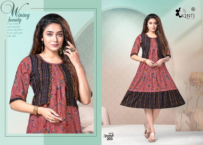 Sputnik Foil By Kinti Designer Kurti Catalog